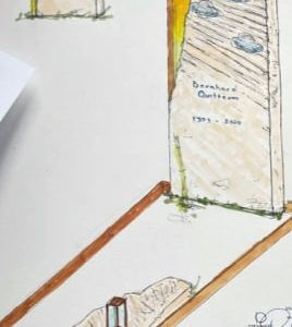 Handzeichnung Entwurf U 605 – STOI Steinmetzwerkstatt